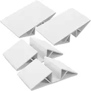 EXQUIMEUBLE Sturdy Baby Gate Foot Reinforcement 4pcs Plastic Fence Support Feet for Standing Panels Easy Install