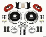 Wilwood Narrow Superlite 6R Front Hub & 1PC Rtr Kit For 12.88in Dril -Red