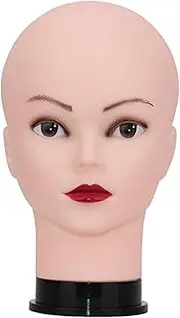 Mannequin Head for Wigs, 11 Inch PVC Multi-functional Female Wig Display for Hats Jewellery