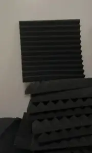 12 Studio Acoustic Foam Sound Absorbtion Proofing Panel Wedge Pad 30CM AU