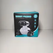 Remote Control Robot Toy, 100-Minute Playtime, LED Eyes, Cute Pink Design, Ages