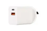 Aerpro 240V 30W PD USB 2 Port Smartphone & Tablet Wall Socket Charger White