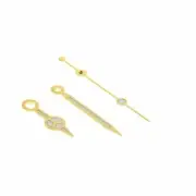 BLACK WATCH HAND FOR TAG HEUER 536.121 QUARTZ MOVEMENT WATCH GOLD