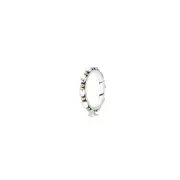 Authentic Pandora Silver Gold OPPOSITES ATTRACT Stacking Ring (SZ 6) 190856-50