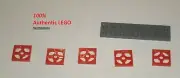 LEGO NEW 2x2 Red Turntable Plate Base (5x) 368021 Brick 3680
