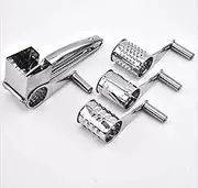 Cheese Grater Kitchen Tools Hand Crank Shredder Butter, Stainless Steel Rotary Grater Cheese Grater with 4 Stainless Drum
