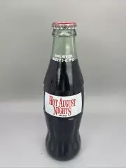 Coca-Cola Glass Bottle 8oz Coke Collectible RARE Full 1993 Reno Hot August Night