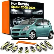 Car Bulb LED Interior Dome Map Plate Light Kit, For Suzuki Splash 2008-2017 2018 2019 2020 2021 2022 2023 2024 Accessories