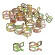 ID 10mm 15mm 3/8" 9/16" Fuel Line Hose Clip,Pipe Clamp,Spring Hose Clamp,20PCS