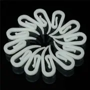 White 100PCS Multipurpose Window Curtain Clothes Metal Clips Rings Hook Hanging AU