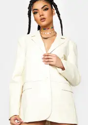 Change Of Scenery Vegan Leather Blazer