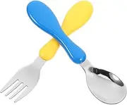 SOESFOUFU Toddler Cutlery Set Silverware Kids Cutlery Camping Utensils for Kids Travel Fork Spoon Case