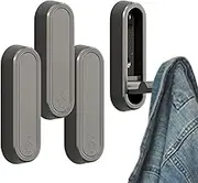 Foldable Hooks Wall Mount - Folding Coat Hooks Wall Mounted | 4X Heavy Duty Decorative Storage Organizer, Space-Saving Holder for Coats Towels Hats Bags Keys