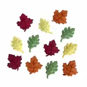 Fall Leaves 4632 by Buttons Galore - Craft Sewing Scrap - Autumn Leaf Buttons