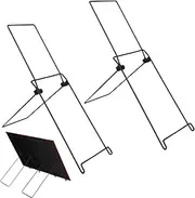 Solar Panel Support Stand | 2 Pack Foldable Solar Panel Mobile Rack | Adjustable Steel Panels Mount Brackets | Lightweight Tilt Mount Support for Rv, Roof, Boat, Camping