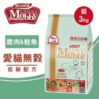 在飛比找博客來優惠-【Mobby莫比】貓飼料 貓糧 愛貓無穀低敏配方3kg- 鹿