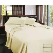 NNEDSZ 1450TC Egyptian Cotton Sateen Sheet Set Cream Queen