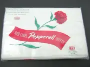 Vintage 2 Red Label Pepperell Fabric Fine Muslin Flat Sheet White 81x 99 USA