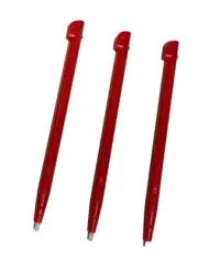 3 x Red Touch Screen Stylus for Nintendo DSi XL Console