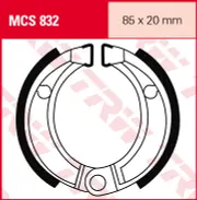 TRW Lucas Brake shoes MCS832