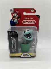 2016 World of Nintendo Super Mario Bros Bone Piranha Plant 2.5" Action Figure