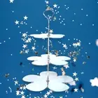 Three Tier Daisy Shaped Cake Stands - Two sizes and many colour choices