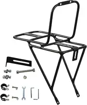 Bbike Front Rack - Sturdy 15KG Load Cycle Rack Brake Frame Luggage Shelf | Durablee Bbike Front Pannier Rack | Reliablee Luggage Touring Carrier Racks for Secure Transport