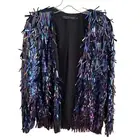 house of harlow 1960 x revolve sequin jacket size Small rocco open NEW