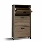 New Shoe Cabinet Shoes Storage Rack Wooden Organiser Up to 24 Pairs Shelf Cupboa