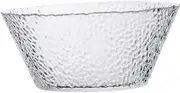 NAMOARLY Irregular Pattern Glass Salad Bowl Dessert Fruit Vegetable Serving Container for Home Use for Buffets and Snack Bars