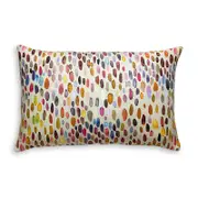 Scalamandre Jamboree Lumbar Decorative Pillow, 22 x 14