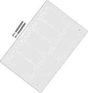 Gadpiparty 1Set Desktop Memo Board Acrylic Dry Erase Whiteboard for Planning Notes with Push Pins for Office Use Easy Wipe Surface Multi Function Memo Board