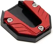Motorcycle Rear Wheel Stand 1PC Universal Scooter Motorcycle Bike Kickstand Extender Foot Side Stand Extension Pad Support Plate Anti-skid Lift Stand(Red)