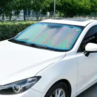 在飛比找momo購物網優惠-磁吸式汽車前擋遮陽罩 加大加厚休旅車款(遮陽 隔熱 防曬 汽