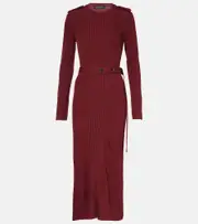 [Proenza Schouler] Proenza Schouler Lauryn ribbed-knit midi dress AU 14 red