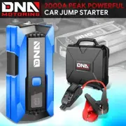 2000A Peak Amps Portable Power Charger Car Battery Jump Starter Booster Blue