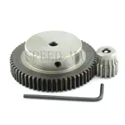 1M60T-15T Module 1 Motor Metal Gear Wheel Set Kit Ratio 4:1 Wheelbase 37.5mm