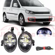 For Volkswagen Caddy 2011-2015 x Pair Front LED Fog Lights Driving Lamps Wiring (for: Volkswagen)