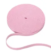 8mm Wide Flat Leather Cord String Leather Trimming Tape, Pink