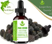 Pure Herbs Juniper Berry 100% Pure Juniperus communis Essential Oil