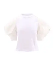 Sacai Puff Sleeved Panelled T-Shirt 1,2 White