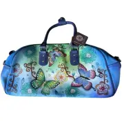 Sukriti Handbag psychedelic butterflies Hand Painted weekender y2k 90s festival