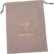 SHERCHPRY Portable Drawstring Hair Dryer Bag Durable Fabric Storage Pouch for Travel Lightweight Travel Hair Dryer Bag with Hair Dryer Sign Convenient Drawstring Design