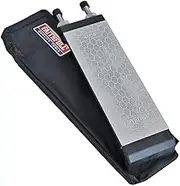 Faithfull 200 x 70mm Diamond Sharpening Stone with Stand and Case Double Sided Stone - 400g (Coarse) and 1000g (Fine)