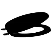 Centoco 600-407 Elongated Plastic Toilet Seat, Closed Front with Cover, Heavy...