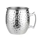 Moscow Mule Mug Stainless Steel Beer Cup Cocktail Mug Coffee Cup (Silver A) HOT