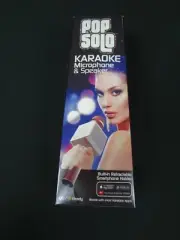 Silver Tzumi Pop Solo Bling Karaoke Microphone Gem Edition