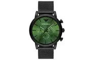 Emporio Armani AR11470 Black and Luigi Green Chronograph Quartz Men's Watch
