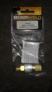 Ibeda TORCH END GASES FLASHBACK ARRESTOR Oxy model 400132 Oxygen 15 BAR 1500 kPa