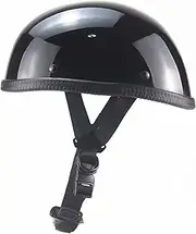 Motorbike Helmet Half Shell Helmet Retro Open Face Skull Cap Helmet Lightweight Motorcycle Helmet for Men Women Motorcycle Cruiser Chopper DOT/ECE Approved